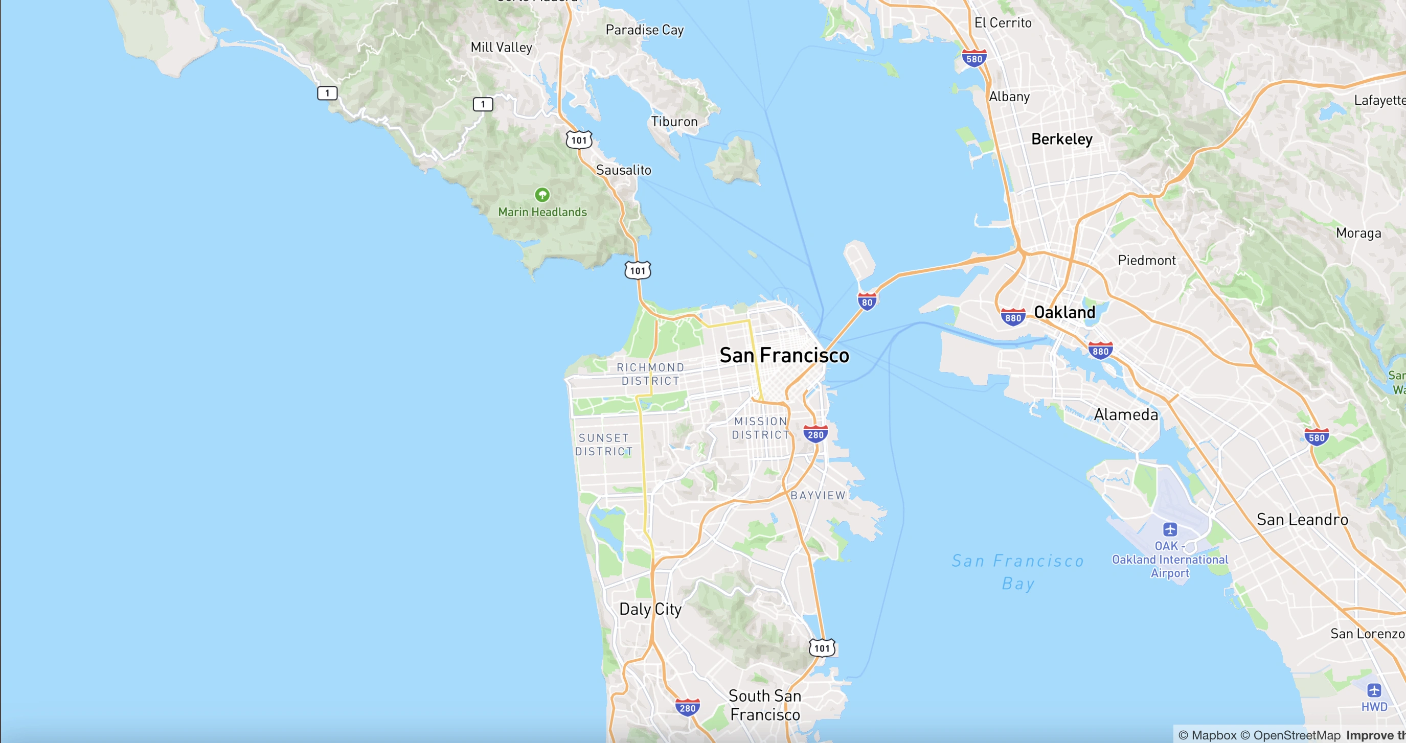 Map of San Francisco