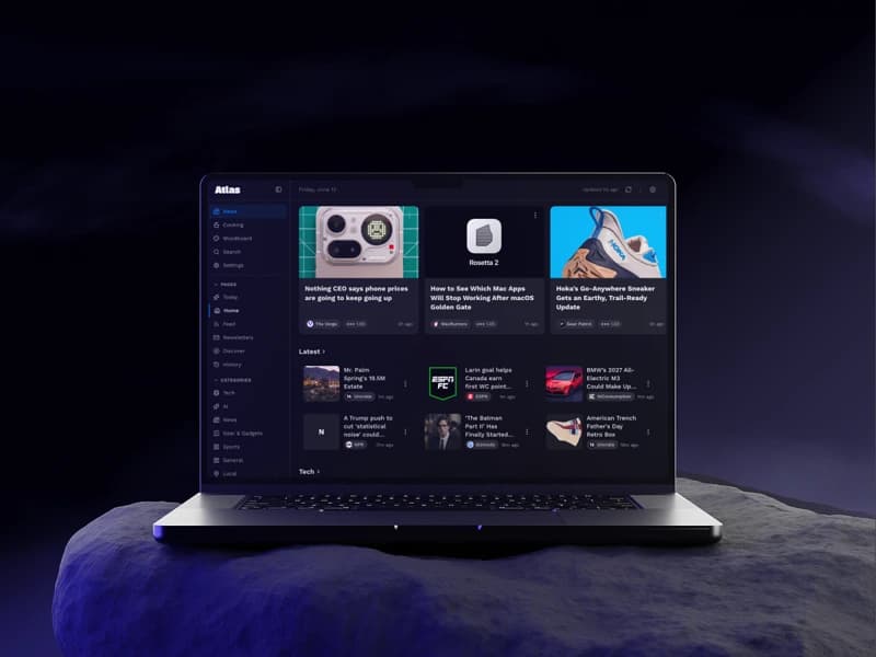 Atlas News app preview