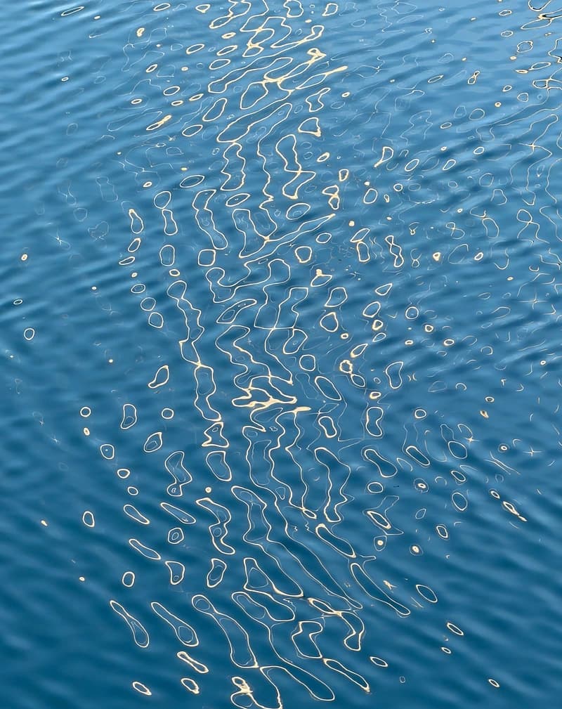 Light rippling on water